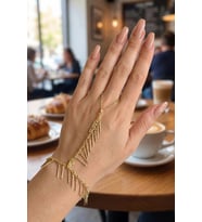 Gold Renk Pirinç Sarkıt Model Şahmeran