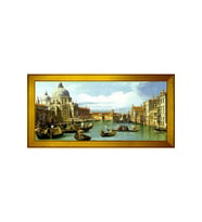 Manzara Temalı Kanvas Tablo 50 x 70 cm Gold Çerçeve