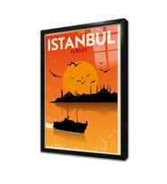İstanbul Çerçeveli Cam Tablo
