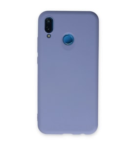 Huawei P20 Lite Kılıf Nano İçi Kadife Silikon - Lila