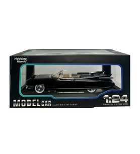 Hobbiez World Cadillac Eldorado Biarritz Convertible Diecast 1959 Siyah Model Araba