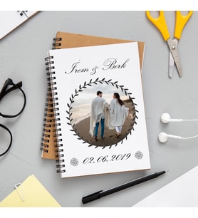 Fotoğraflı İsimli Defter Kişiye Özel