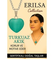 Sertifikalı Kalp Model Turkuaz Akik Taşı Kolye – Koruyucu Enerji ve Yüksek Motivasyon Taşı (Çok Renkli)