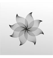Folyo Sticker Çiçek Desen 100cm Uzunluk (Karışık)