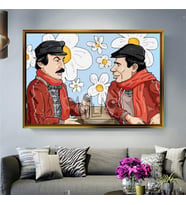 Altın Çerçeveli dekoratif tablo a887 (Gold)