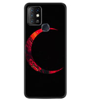 INFINIX Hot 8 9 10 11S Hot 10 Play 10T Kılıf Desemli Silikon Red Moons 1747