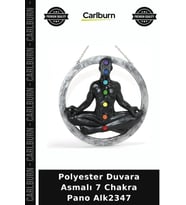 Özel Üretim Duvar Dekoru Ev Aksesuarı Polyester Duvara Asmalı 7 Chakra Pano Alk2347