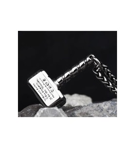 Thors Çekiç Metal Kolye (Gümüş)