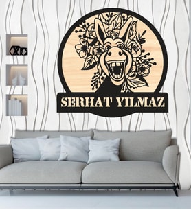 Sevimli Eşşek Ahşap Duvar tablo