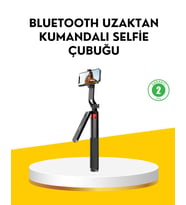 Tripodlu Selfie Çubuğu Uzaktan Kumandalı Canlı Yayın Uyumlu
