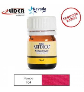 ARTDECO KUMAŞ BOYASI 25ML PEMBE 10 A - 104 Ücretsiz Kargo
