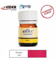 ARTDECO KUMAŞ BOYASI 25ML PEMBE 10 A - 104 Ücretsiz Kargo