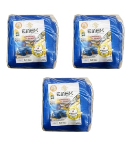 Emek Çadır Kumaşı Branda Tente UV Güneşlik Gölgelik Koruma Yağmur Su Geçirmez - 5x8 Metre - 3 Paket