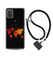 Samsung a71 A72 A73 A7 A9 2018 C7 C9 Kılıf Boyun Askılı Silikon İz Bırakan Uçak 1778