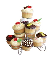 Metal Cupcake Standı 3 Katlı / 13'Lü Kek Standı