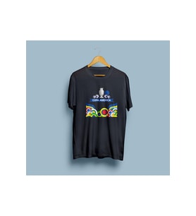 Oversize Copa America Tasarım unisex T-shirt