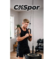 Ev Tipi Tek Makara Fitness Seti Lat Pulldown Sırt Çekiş Triceps Biceps Egzersiz Çalışma İstasyonu