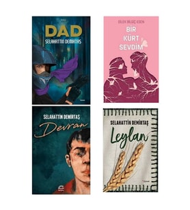 Selahattin Demirtaş Kitap Seti - Dad - Bir Kürt Sevdim - Devran - Leylan Selahattin Demirtaş (Renksiz)
