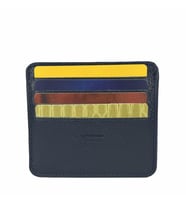 Hakiki Deri 8 Gözlü Kartlık Koyu Lacivert (DENIM)