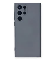 Galaxy S23 Ultra Kılıf Nano içi Kadife Silikon - Gri