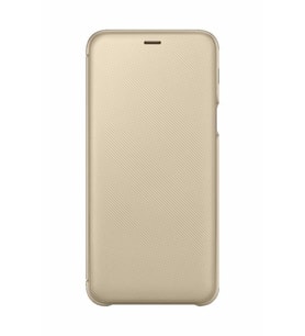 Galaxy A6+ (2018) ile Uyumlu Kapaklı Kılıf Altın EF-WA605CFEGWW