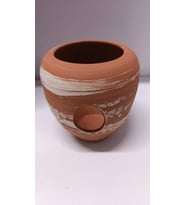 Netx Çömlek Büyük Vatoz Küpü Vazo Şekilli 12x13Cm İçe Eğik Vazo Akvaryum Dekoru
