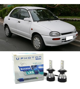 Mazda 121 Led Xenon Uzun + Kısa Far Ampulü H4 Access Yeni Seri Beyaz