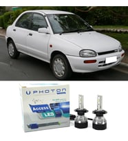 Mazda 121 Led Xenon Uzun + Kısa Far Ampulü H4 Access Yeni Seri Beyaz