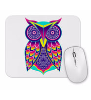 Renkli Baykuş Mouse Pad