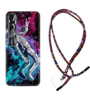 Tecno Spark 6 6 Go 8C 8 Pro 7 7 Pro Kılıf Boyun Asklı Rasta Silikon Astronot Signs 1753