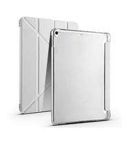 Apple iPad Pro 10.5 (7.Nesil) Uyumlu Kılıf Zore Tri Folding Kalem Bölmeli Standlı Kılıf (Gri)