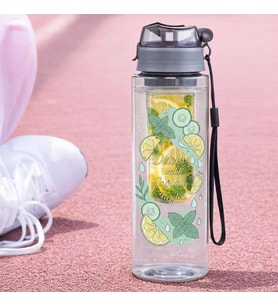 BK Gift Detoks Tasarımlı Süzgeç Hazneli Suluk 500 ml -8, BPA İçermeyen Detoks Matara