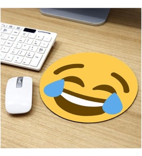 Gülen Surat Emoji Tasarımlı Mousepad 20 x 20 cm