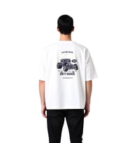 Erkek Oversize Tişört %100 Pamuk Vintage Hot Rod Baskılı Garaj Kültürü Retro Otomobil Tasarımı Rahat