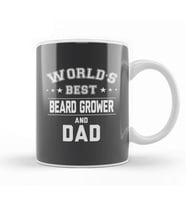 Fathers Day World's Best Beard Grower And Dad Kupa Bardak Porselen