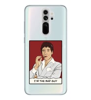 Redmi Note 8 Pro Uyumlu Scarface Tony Montana Tasarımlı Şeffaf Telefon Kılıfı