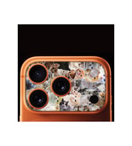 iPhone 17 Pro Tam Kaplayan Kamera Çerçeve Koruyucu Desenli Baskılı - CATS WORLD