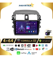 Toyota Corolla 4GB + 64GB Kablosuz Carplay Android 13 Navigasyon Multimedya Sistemi