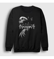 Presmono Unisex Siyah Godmachine Psychonaut 4 Sweatshirt 452601tt