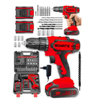 12v 1.5 Ah Darbeli Çelik Şanzıman Çift Akülü Vidalama Matkap