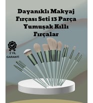 Umuşak Kıllı Es Tasarımlı 13'lü Makyaj Fırçası Seti Günlük Ve Profesyonel Kullanım