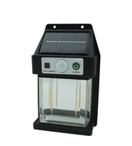 10 W. Solar / Güneş Enerjili Sensörlü Led Duvar Fener Aplik 3200K - Sarı Işık (Günışığı)