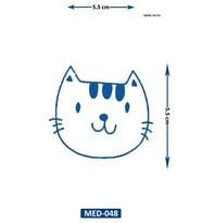 Kedi 5 cm Minimal geçici Dövme Yarı Kalıcı Geçici Dövme