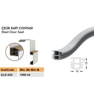 Contacall Çelik Kapı Fitili Kasa Fitili  Çelik Kapı Contası 6 Metre Siyah