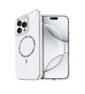 Iphone 14 Live Diamond Magsafe Kapak - Şeffaf