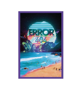 Error 404 – Eksik Parçanı Bul Anlamlı ve Eğlenceli Hediye Kartı, Kartpostal & Hediye Not Kartı (Pembe-Mavi-Sarı-Beyaz)