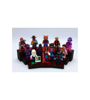 ART3 Oyuncak Uyumlu 12'li Minifigür Sergileme Standı - 3 Katlı Dekoratif Koleksiyon Rafı (Siyah)