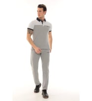 Erkek Polo Yaka T-shirt Takım (Grimelanj)