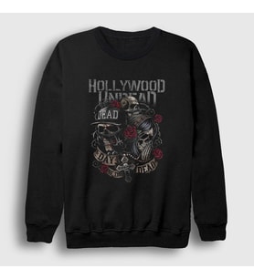 Presmono Unisex Siyah Dead Hollywood Undead Sweatshirt 149607tt