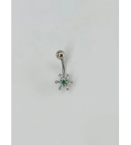 Çiçek Detaylı Göbek Piercing - Pg0082